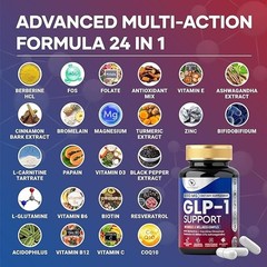 Berberine Metabolic Support Complex Probiotics Resveratrol CoQ10 Energy 60 Caps