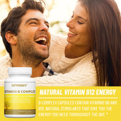 B-Vitamin Complex Capsules – Supports Brain,Nervous,Immune&Cardiovascular Health
