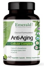 Emerald Labs Anti-Aging Cellular Complex with L-Glutathione CoQ10 60 Capsules