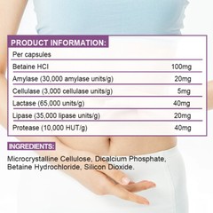 Digestive Enzyme Complex Gas, Constipation & Bloating Relief, Gut Health