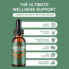 Leanzene Weight Management Support, Leanzene Advanced Drops (2oz)