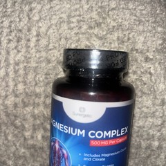 Sunergetic Magnesium Citrate Complex 500mg Relaxation Energy Muscles Bones 120ca