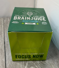 12ct BrainJuice Decaffeinated Classic Brain Booster Drink Supplement 2.5 oz each