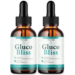 (2 Pack) Gluco Bliss Drops Advanced Blood Health Support GlucoBliss 60 Servings