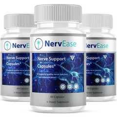 (3 Pack) Nerv Ease Pills, NervEase Premium Nootropic Supplement (180 Capsules)