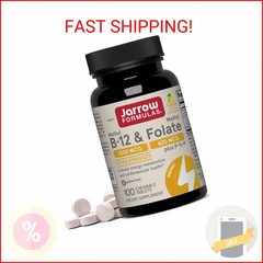 Jarrow Formulas Methyl B-12 1000 MCG and Methyl Folate 400 MCG, Extra Strength,