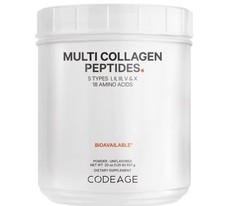 Codeage Multi Collagen Peptides Grass-Fed Non-GMO Keto Unflavored Powder 20oz