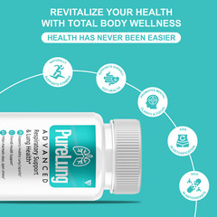(2 Pack) Pure Lung Advanced Wellness Support, PureLung Health (120 Capsules)