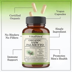 Organic Extracts Supplements Prostate Urinary Tract Digestive Health Hair Growth