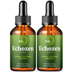 (2 Packs) Echozen For Ear Ringing, Echo Zen Liquid Drops, Ecozen Tinnitus (4 oz)