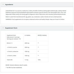 BCAA + VIT B6 + CREATINE PH-X – More energy Muscle growth Recovery Regeneration