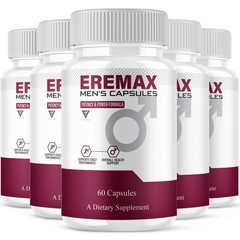 (5 Pack) Eremax Capsules, Eremax Premium Performance Supplement (300 Capsules)