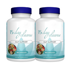2-Pack 15 Day Cleanse Gut Support – Daily Gut & Colon Support Capsules -120 Caps
