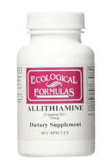 Ecological Formulas Allithiamine Vitamin B1 50mg 60 Caps Aids Energy