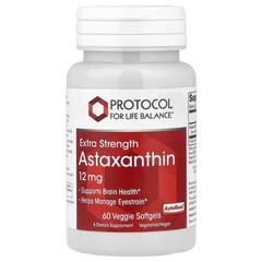 Protocol For Life Balance ASTAXANTHIN 12MG 60 VEGGIE SGELS