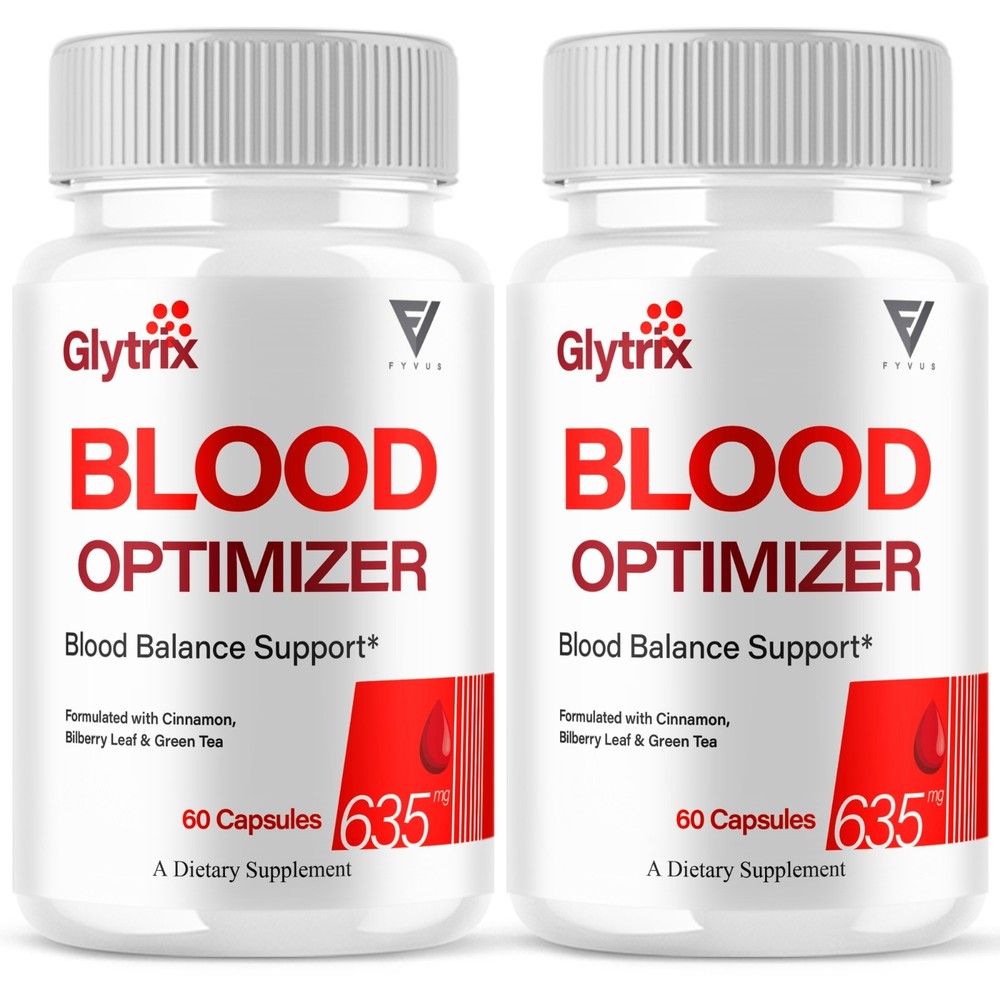 (2 Pack) Glytrix Premium Blood Support, Glytrix Advanced Pills (120 Capsules)