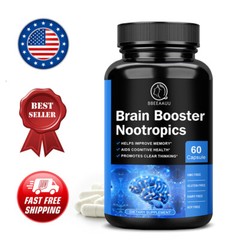 Brain Health & Memory Support – Focus & Mental Clarity Nootropic Supplement, 60