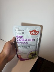 VEV Multi Collagen Peptides Powder Types I II III V X w/ Biotin 1 lb Unflavored
