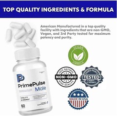 Valdivia Prime Pulse 120 Capsules 2 Pack Men&rsquo;s Health Supplement Made in USA