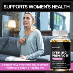 Evening Primrose Supplements Menopausal Support Immune Health 120 Softgels