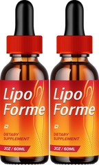(2 Pack) Lipo Forme Liquid Drops – LipoForme Natural Blend Healthy Organic Suppo