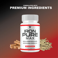 (5 Pack) Iron Pure Performance Supplement, IronPure Premium Pills (300 Capsules)