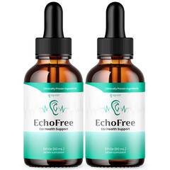 (2 Pack) EchoFree Ear Drops For Tinnitus Supports, Ear Relief & Healthy Eardrum