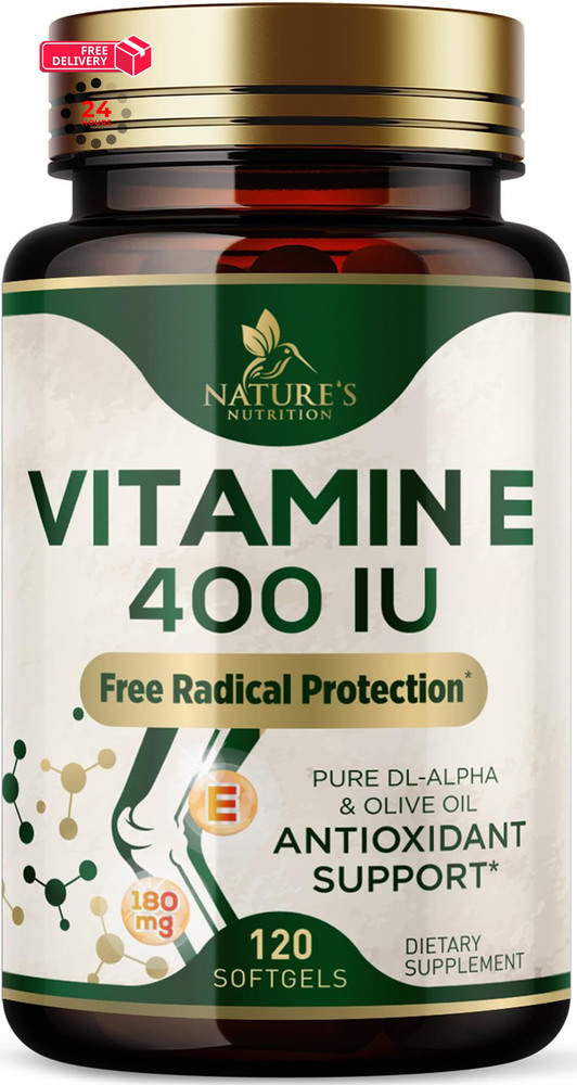 Vitamin E 180mg Per Serving – E Vitamins DL-Alpha, 120 Count (Pack of 1)