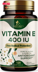 Vitamin E 180mg Per Serving – E Vitamins DL-Alpha, 120 Count (Pack of 1)