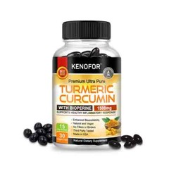 Curcumin Ginger + Black Pepper Joint Pain Maximum Strength 30to120 Capsules