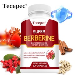 Dihydroberberin Complex with Ceylon Cinnamon,Heart & Blood Sugar Support,120Caps