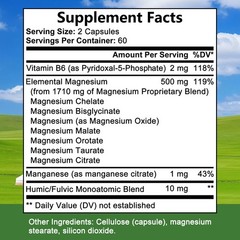 Magnesium Complex Supplement-7 Forms,500mg for Calm & Muscle Health 30~120 Caps