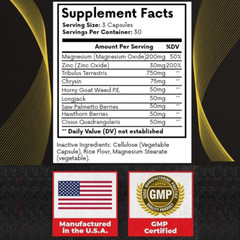 Alpha Viril Men&rsquo;s Daily Support Formula AlphaViril 12 Month Supply