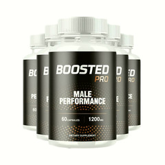 5-Pack Boosted Pro Capsules for Male Performance and Energy – 300 Capsules