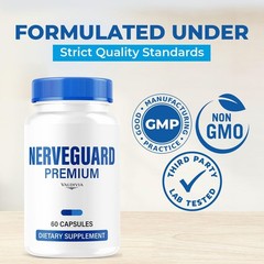 NerveGuard Nerve Support Supplement Capsules Neuropathy Comfort 1 Pack 60Ct