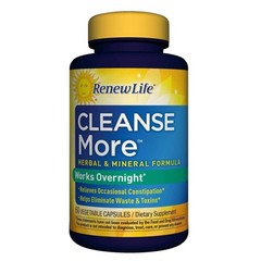 11/27 Renew Life CLEANSE MORE Overnight Herbal Formula Magnesium 60 capsules