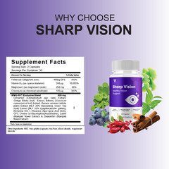 (2 Pack) Sharp Vision Advanced Eye Formula, SharpVision Support (120 Capsules)