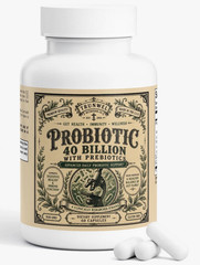 Probiotic 40 Billion + Prebiotics Premium Quality Digestive Support 60 Caps