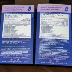 2 Packages Love Bug Postnatal Probiotic, 20 Billion CFU, 30 Capsules Exp. 9/2026