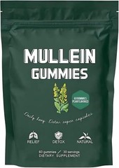 Mullein Gummies for Daily Lung Support and Sinus Relief, 60 Capsules Herbal