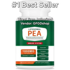 Palmitoylethanolamide PEA Supplement 1600 Mg Micronized Pea 99% Highly Purified