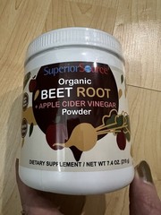 Superior Source Organic Beet Root & Apple Cider Vinegar Powder 7.4oz Vegan Paleo