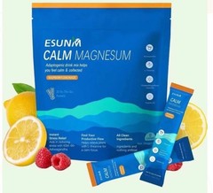 ESUNM Calm Magnesium Raspberry Lemonade Drink Mix Stress Relief 20 Packets