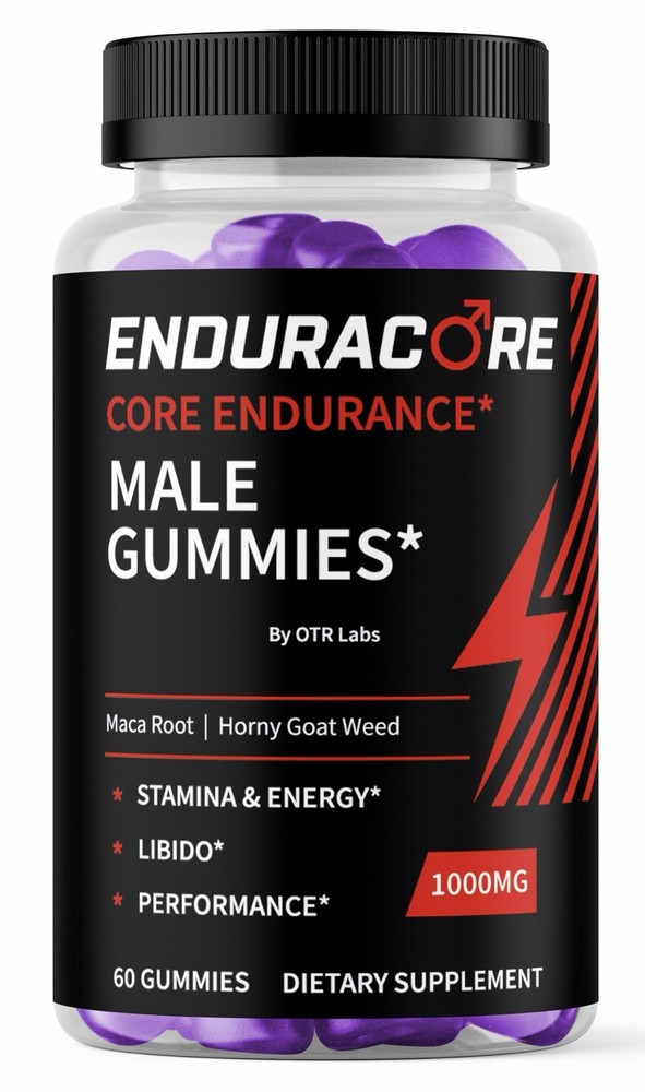 Enduracore Core Endurance for Men Dietary Supplement 60 Gummies, Endura Core