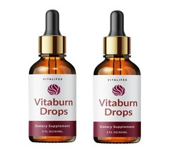 (2 Pack) Vitaburn Drops Advanced Formula Supplement for Fitness Support 60ML