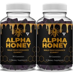 (2 Pack) Alpha Honey Performance Gummies, AlphaHoney Supplement (60 Gummies)