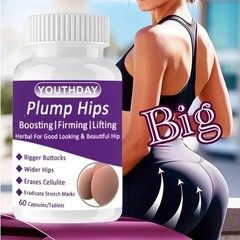 BOOTY, HIPS & LEGS GROWTH – Maca Root for Women – Natural Curve Support 60 Pills