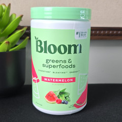 Bloom Greens & Superfoods Powder Digestive Energy Support Watermelon 25 01/27