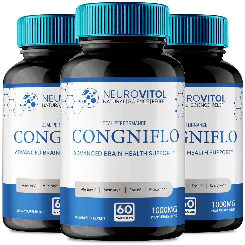 NeuroVitol Cogniflo Capsules, Official NeuroVitolCogniflo Supplement (3 Pack)