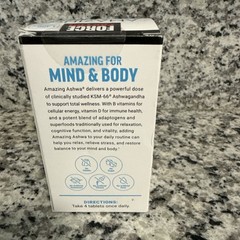 Force Factor Amazing Ashwa Tablets Ashwagandha Supplement for Stress & Anxiety